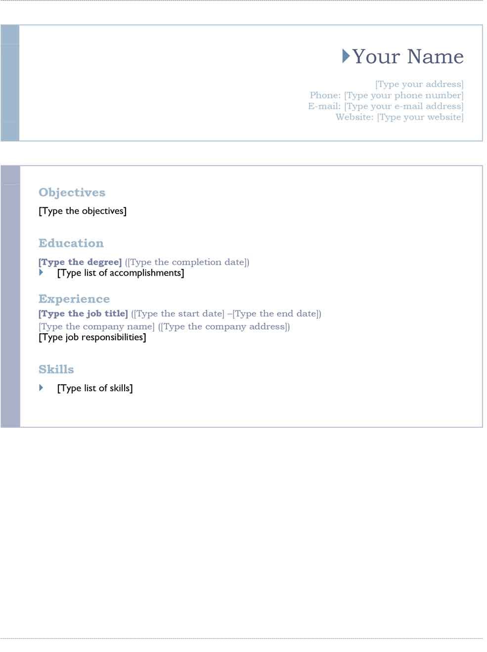 Microsoft Origin Resume Design microsoft-origin-resume-design